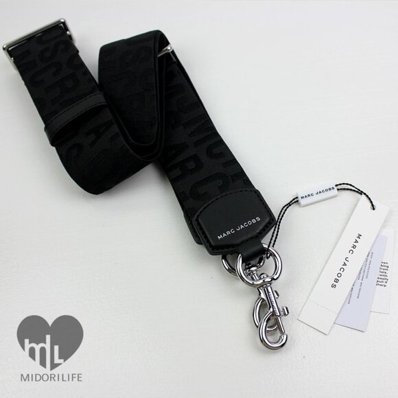 MARC JACOBS The Logo Webbing Strap – Jumbled Logo Block Print - Picture 9 of 9